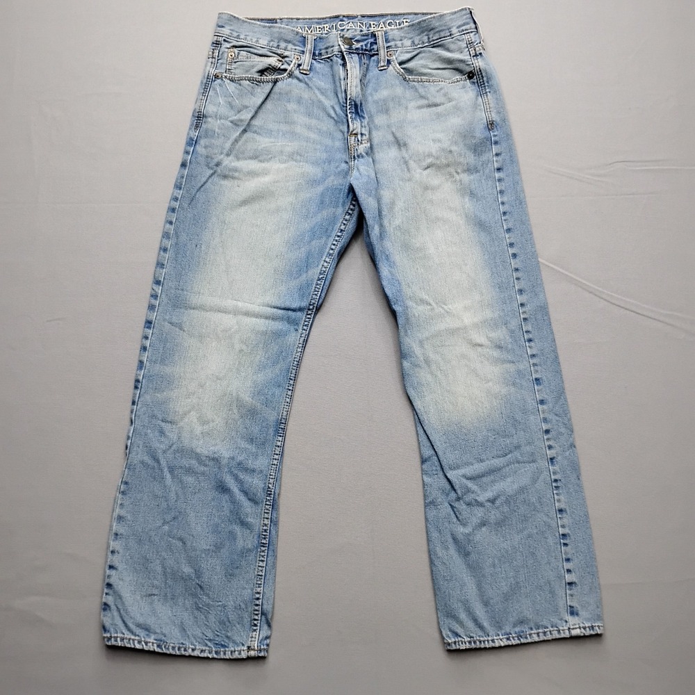 American Eagle Outfitters Light Blue Relaxed Mens Jeans
